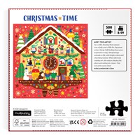 Christmas Time 500 Piece Foil Puzzle by Mudpuppy