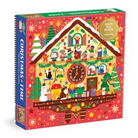 Christmas Time 500 Piece Foil Puzzle by Mudpuppy