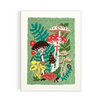 Woodland Mushrooms Punch Needle Kit by Galison