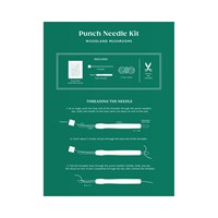 Woodland Mushrooms Punch Needle Kit by Galison