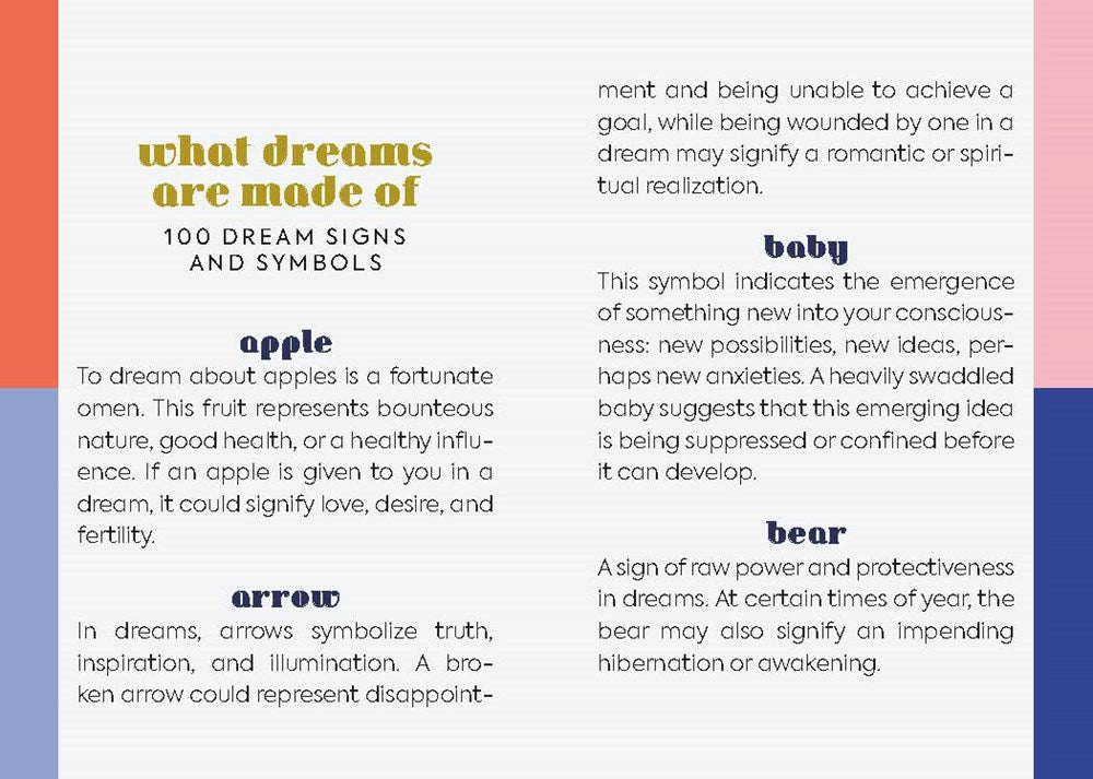 Dream Decoder Deck: 100 Symbols to Interpret the Meaning of Your Dream ...