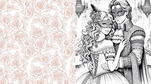 Romantasy Coloring Book: Color Beautiful Fantasy Romance Scenes
