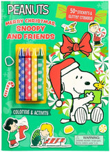Peanuts: Merry Christmas, Snoopy and Friends (Color & Activity with Crayons) cover image