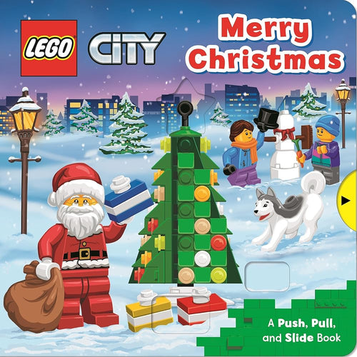 LEGO® City. Merry Christmas: A Push, Pull and Slide Book (LEGO® City Push Pull and Slide Books) cover image