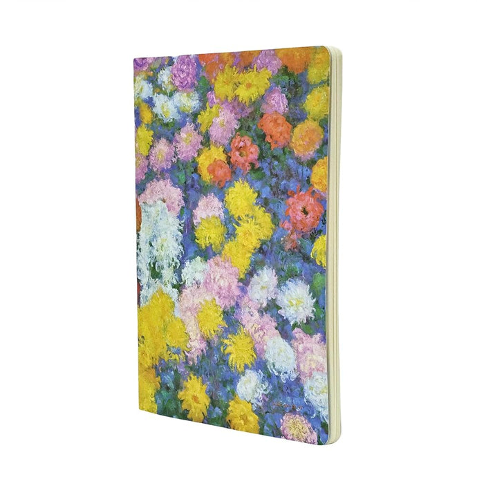 Monet's Chrysanthemums A4 Unlined Softcover Cahier, 80pg, 100GSM by Paperblanks (Monet's Chrysanthemums) cover image