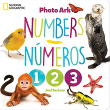 National Geographic Photo Ark Numbers / Números: Board Book: Bilingual English-Spanish cover image