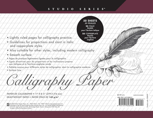 Studio Series Calligraphy Paper Pad: 50 Sheets cover image