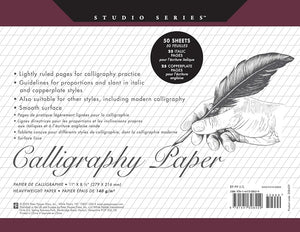 Studio Series Calligraphy Paper Pad: 50 Sheets cover image
