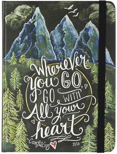 Wherever You Go, Go with All Your Heart Journal (Diary, Notebook) cover image