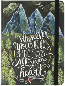 Wherever You Go, Go with All Your Heart Journal (Diary, Notebook) cover image