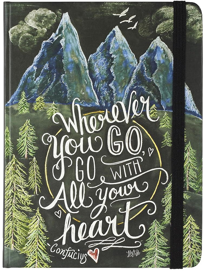 Wherever You Go, Go with All Your Heart Journal (Diary, Notebook) cover image