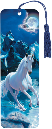 Unicorn 3-D Bookmark