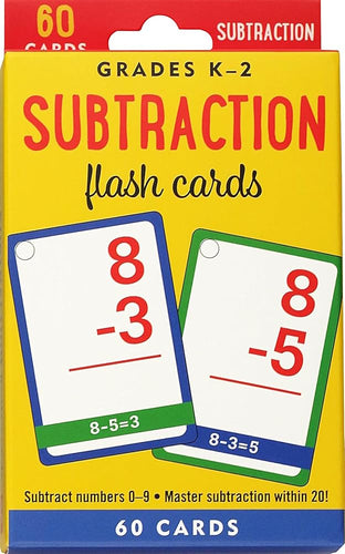 Subtraction Flash Cards (60 cards, Grades K-2) cover image