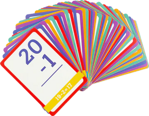Subtraction Flash Cards (60 cards, Grades K-2)