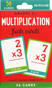 Multiplication Flash Cards (56 cards, Grades 3 and up) cover image