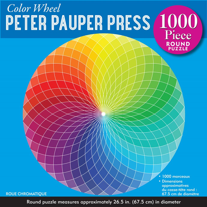 Color Wheel 1000 Piece Round Jigsaw Puzzle
