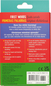 Bilingual Flash Cards - First Words (English and Spanish Edition)