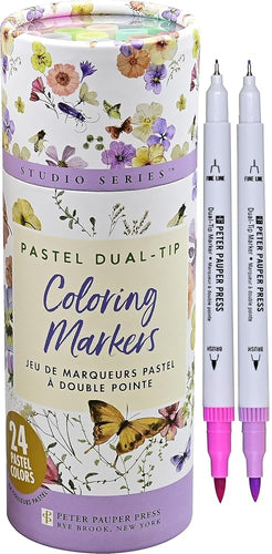 Studio Series Pastel Dual-tip Markers - 24 colors cover image