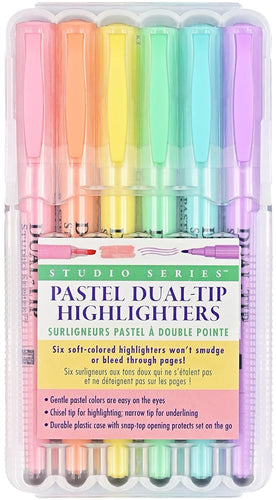 Studio Series Pastel Dual-Tip Highlighters - 6 Colors cover image