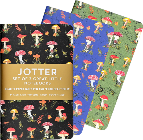 Jotter Mini Notebook Sets: Mushroom