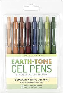 Earth-Tone Gel Pens - 8 Smooth Writing Pens cover image