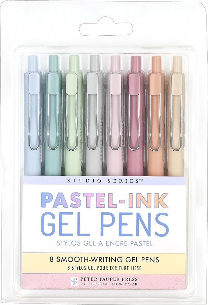 Pastel Gel Pens - 8 Smooth Writing Pens cover image