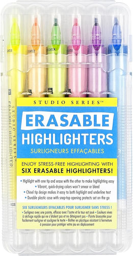 PETER PAUPER PRESS Studio Series Erasable Highlighters (set of 6) cover image