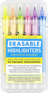 PETER PAUPER PRESS Studio Series Erasable Highlighters (set of 6) cover image