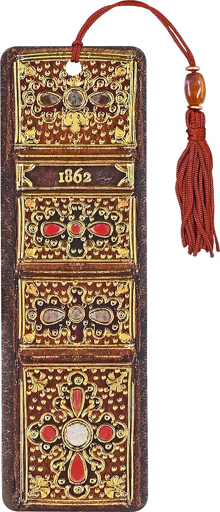 Antique Book Spine Beaded Bookmark cover image