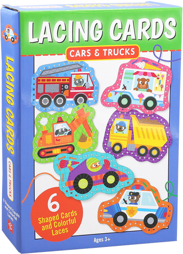 Cars & Trucks Lacing Cards