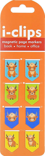 Highland Cows i-clips Magnetic Page Markers (set of 8) cover image