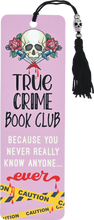 True Crime Book Club Beaded Bookmark