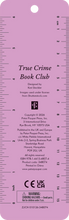 True Crime Book Club Beaded Bookmark