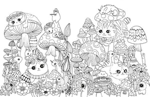 A Million Kittens: Adorable Felines to Color (A Million Creatures to Color)