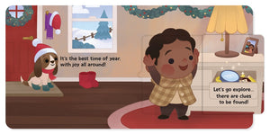 A Merry Little Mystery: An Interactive Christmas Board Book with Flaps and Mirror! (Peek, Seek, & Solve) by Sutton