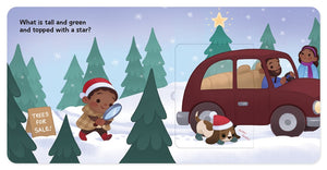 A Merry Little Mystery: An Interactive Christmas Board Book with Flaps and Mirror! (Peek, Seek, & Solve) by Sutton