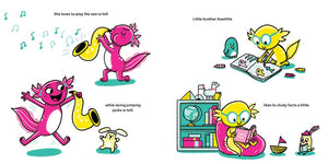 Axolotl and Axolittle by Hitchman