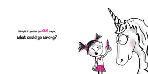 Never Let a Unicorn Scribble: A Magical Picture Book for Creative Kids!, by Alber