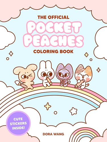 The Official Pocket Peaches Coloring Book: Cozy Coloring and Cute Stickers cover image