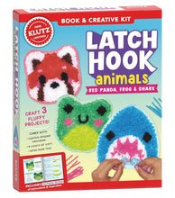 Latch Hook Animals: Red Panda, Frog & Shark cover image