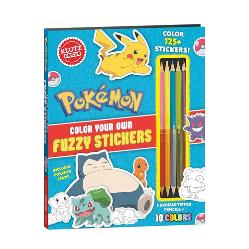 Pokémon Color Your Own Fuzzy Stickers cover image