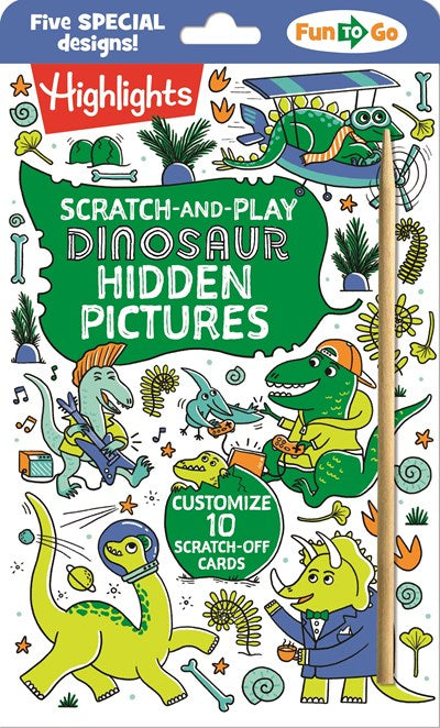 Scratch and Play Dinosaur Hidden Pictures