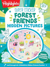 Super Sticker Forest Friends Hidden Pictures: 64-Page Puzzle Book for Kids 6-9 with Classic Hidden Pictures Puzzles, Woodland Animals, Gnomes and ... Foil Stickers (Super Sticker Hidden Pictures) cover image