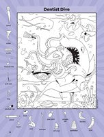 Super Sticker Ocean Hidden Pictures: Hidden Pictures Puzzle Book with Splash-Tastic Ocean Scenes, Sharks, Mermaids, Leaping Dolphins and Aquatic Holographic Foil Stickers, Made for Kids 6-9, Highlights