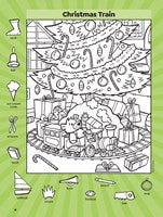 Super Sticker Christmas Hidden Pictures: 64-Page Christmas Hidden Pictures Puzzles with Holly Jolly Scenes and Holographic Foil Stickers (Super Sticker Hidden Pictures) by Highlights