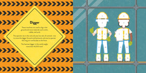 Color with Stickers: Construction: 10 Pictures To Make Includes Fun Facts! by Knight