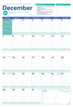 2026 Amy Knapp's Big Grid Family Organizer Wall Calendar: 17-Month Giant Fridge Calendar for Mom with 175+ Stickers  by Amy Knapp