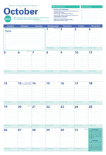 2026 Amy Knapp's Big Grid Family Organizer Wall Calendar: 17-Month Giant Fridge Calendar for Mom with 175+ Stickers  by Amy Knapp