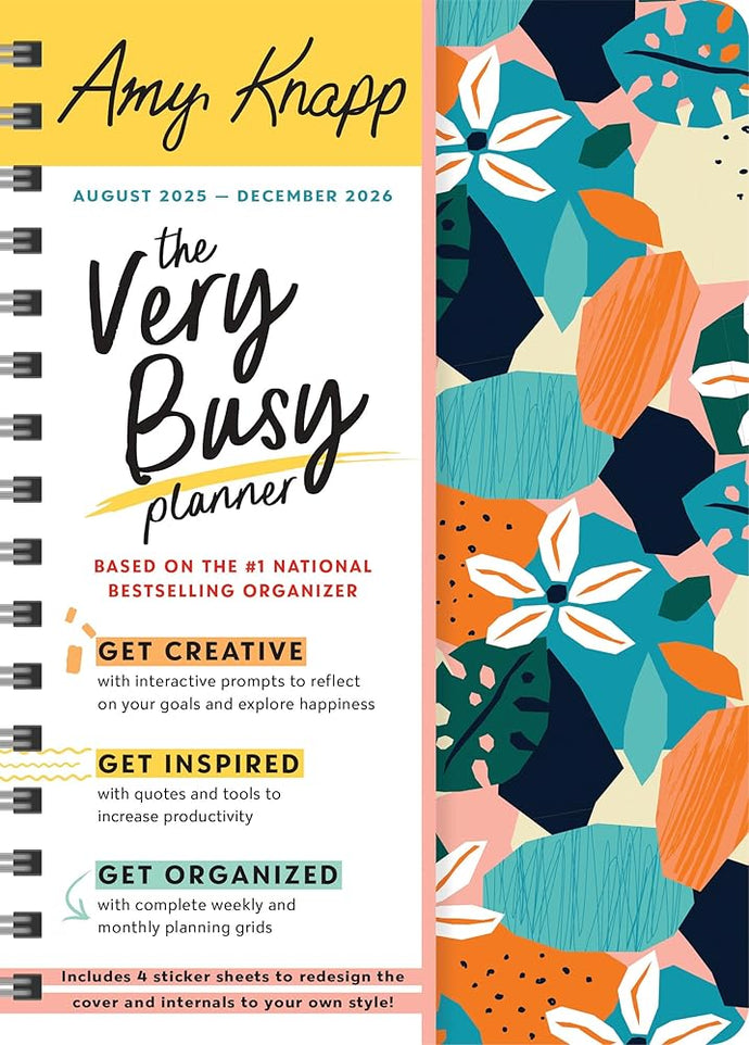 2026 Amy Knapp's The Very Busy Planner: 17-Month Weekly Organizer for Women (Includes Stickers, Student Planner, Family Planner, Thru December 2026) (Amy Knapp's Plan Your Life Calendars) cover image