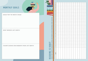 American Library Association Recommended Reads and Undated Planner: A 12-Month Book Log and Undated Planner with Weekly Reads, Book Trackers, and More!